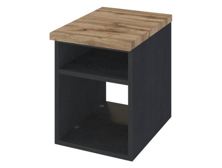 Basera® Regal Avola 30 cm breit, anthrazit, Badezimmermöbel