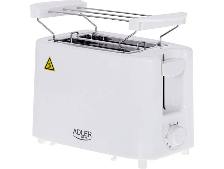 Adler AD 3223 - Broodrooster - toaster - Wit