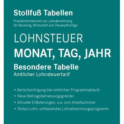 Tabelle, Lohnsteuer 2024, Monat, Tag, Jahr, Taschenbuch von , Stollfuß Verlag, 978-3-08-334024-9