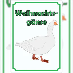 HB-Druck Weihnachtsgans Werbeaufkleber Aufkleber Hochkant A1 (594x841mm)