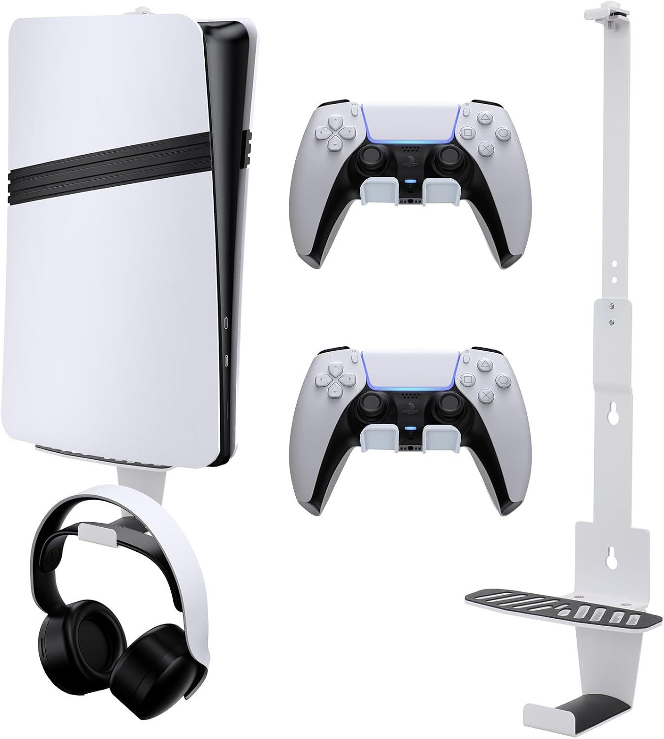 oCreon Wandhouder voor PlayStation 5 Slim Headset Muurbeugel Pro Staal
