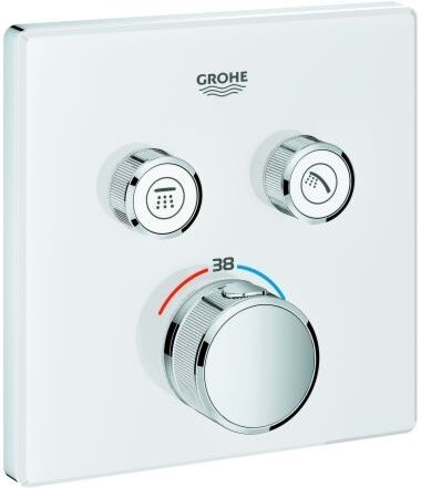 Grohe Grohtherm Smartcontrol Brausethermostat 29156LS0, moon white, mit 2 Absperrventilen