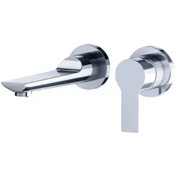 Jörger Exal Wand-Waschtischarmatur 63220360000 chrom, Ausladung 190mm, Fertigmontageset