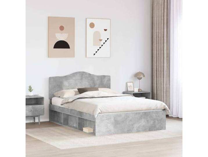 KTHLBRH Bettgestell 140 x 200 cm, Kiefer massiv Modernes Design, robuster Rahmen, einfache Montage, Doppelzimmer