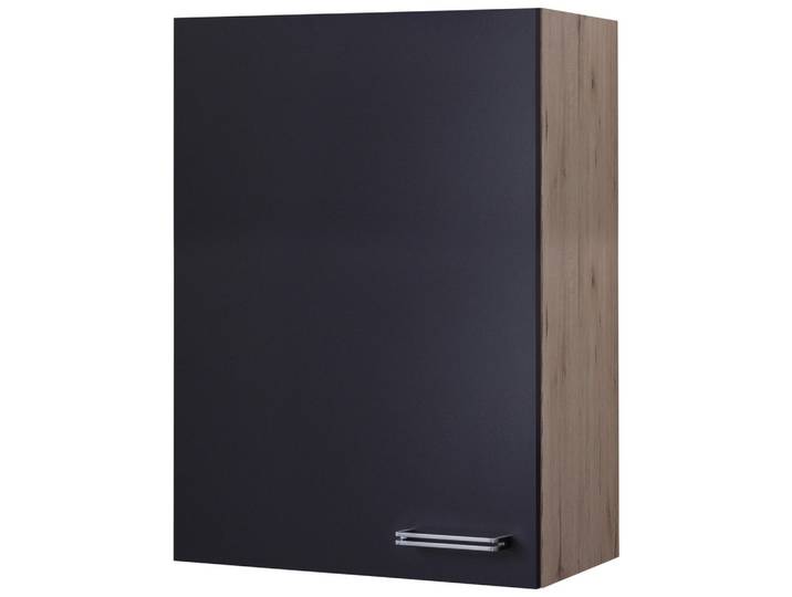 Küchenoberschrank Anthrazit/Eiche