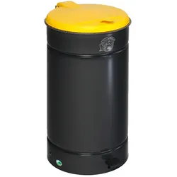 Treteimer VAR EURO-Pedal Tretabfallsammler 60 L anthrazit großvolumig, für den Einsatz von 60-70 ltr. Kunststoffsäcken