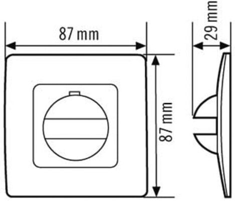 ESYLUX Abdeckung cws IP20 f.MD180i und PD180i COVER CWH (EM10055126)