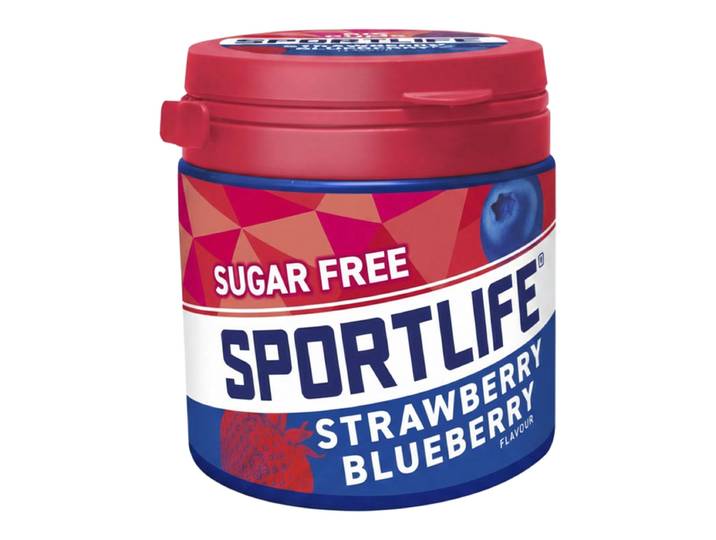 Sportlife Aardbei En Blauwe Bes Kauwgom - 99 g