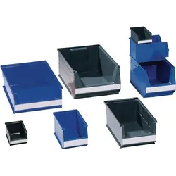 LOCKWEILER Sichtlagerkasten L500/450xB310xH200mm PE blau - 19100224
