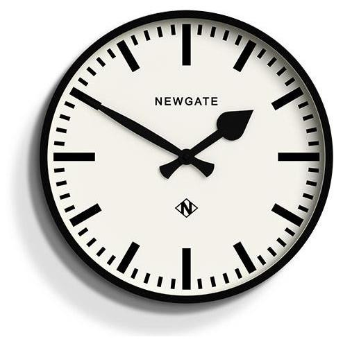 Newgate Number Three Railway Wandklok - Zwart