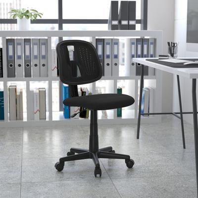 Lancaster Home Mid-Back Mesh Swivel Task Office Chair with Pivot Back
