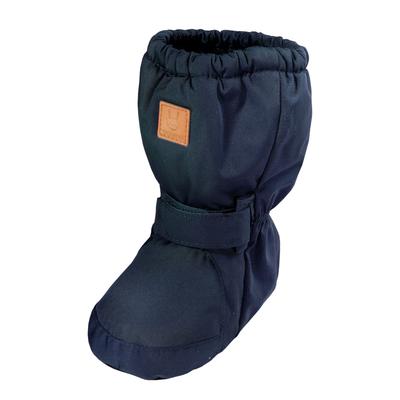 Winterstiefel MAXIMO, Damen, Gr. 19/20, blau (dunkelmarine), Obermaterial: 100% Polyester, unifarben, Schuhe Winterstiefel, wärmend, wasserabweisend, rutschfeste Sohle, Klettverschluss, PU-Sohle