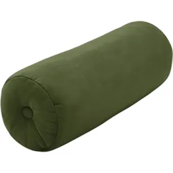 Puff Velvet Rolster Kissenrolle, grün, aus recyceltem Material