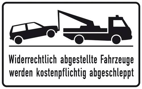 Verbotsschild Halteverbot Aluminium (B x H) 400mm x 250mm 1St.