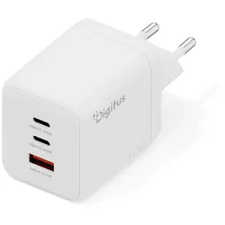 DIGITUS USB GaN Ladegerät, 100W 2x USB-C, 1x USB-A, Weiss