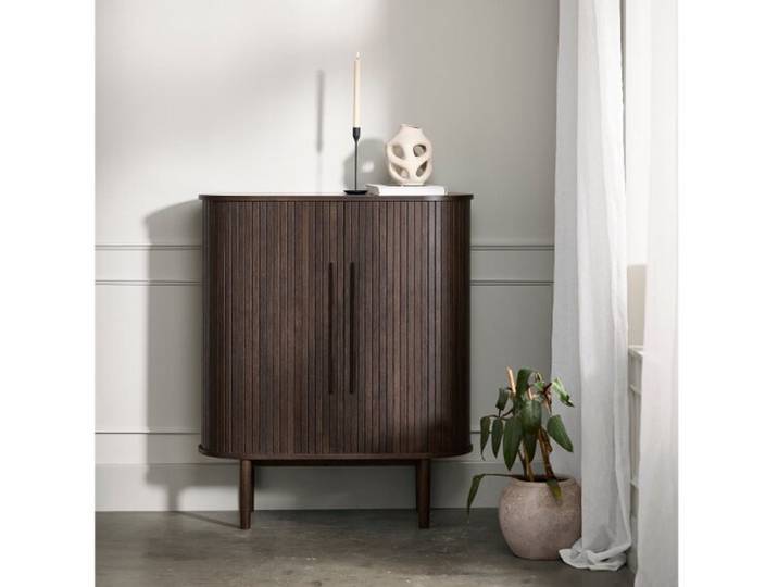 Opbergkast Meta eikenhout 118 cm - Espresso