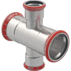 Geberit Mapress C-Stahl Kreuzstück reduziert d108-28-108