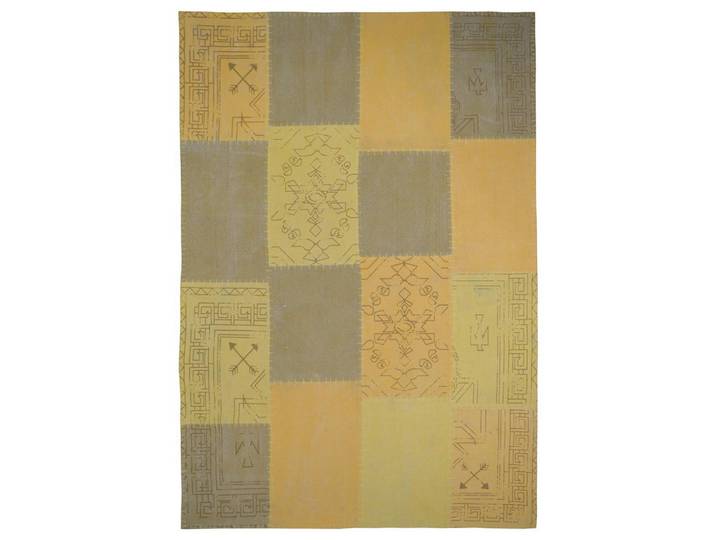 Novel Flachwebeteppich Lyrical, Gelb, Mehrfarbig, Patchwork, rechteckig, 120x170 cm, pflegeleicht, Teppiche und Böden, Teppiche, Moderne Teppiche