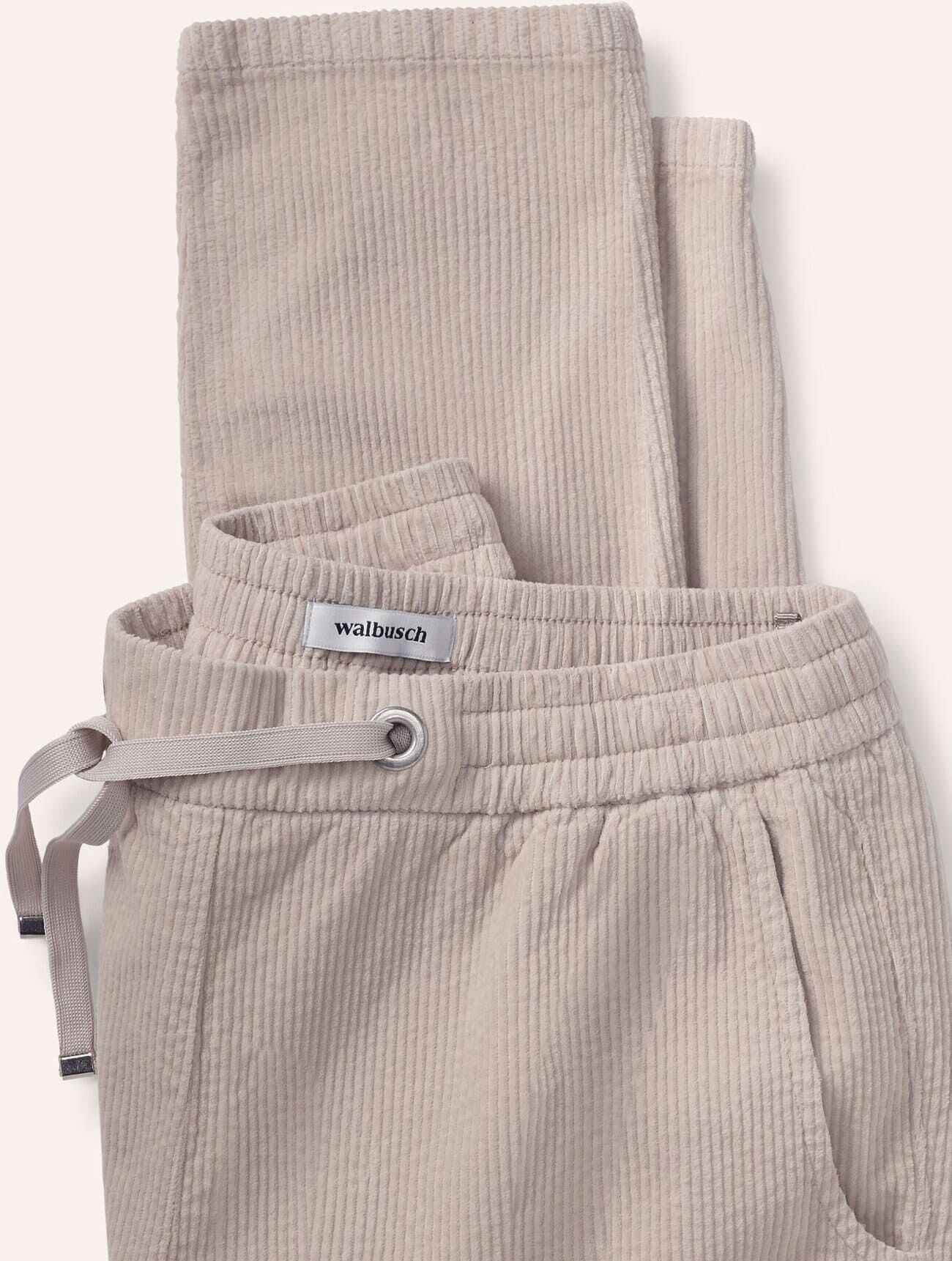 Walbusch Jogpant aus weichem Cord, Regular Fit#normale Größen#Kurzgrößen, Farbe Beige, 25, weicher Breitcord moderner Schnitt Damen