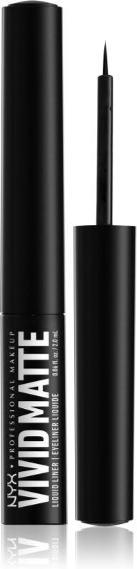 NYX Professional Makeup Vivid Matte liquid eyeliner with matt effect shade Black 2 ml