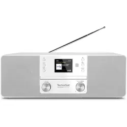 TechniSat DAB+ Radio DigitRadio 370 CD BT (DAB+, FM, Bluetooth, Radio Frequency (RF)), Radio, Weiss