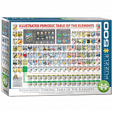 eurographics Puzzle - Illustriertes Periodensystem der Elemente - 500 Teile 300779