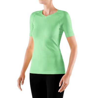 T-Shirt FALKE "FALKE T-Shirt", Damen, Gr. XS, grün (after eight (7134)), Shirts T-Shirt