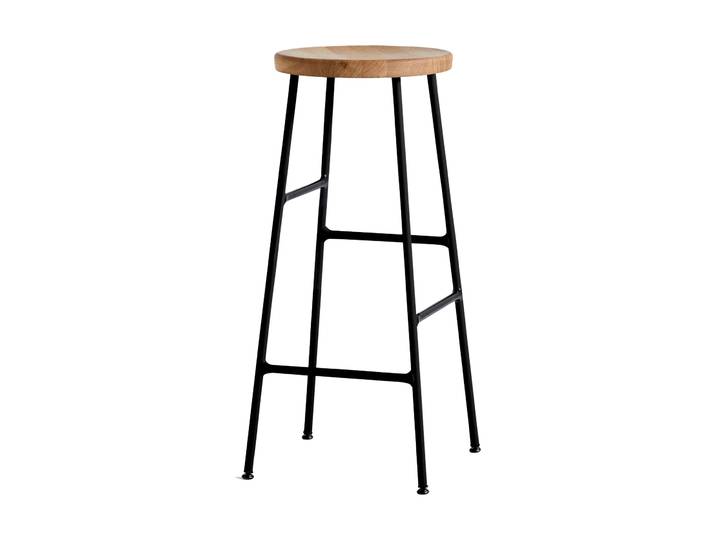 HAY Cornet Barhocker 75 cm Oiled oak-soft black