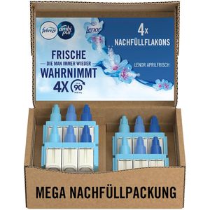 Febreze Raumduft 3Volution, 4x 20ml, 4er Pack, Nachfüller, Lenor Aprilfrisch
