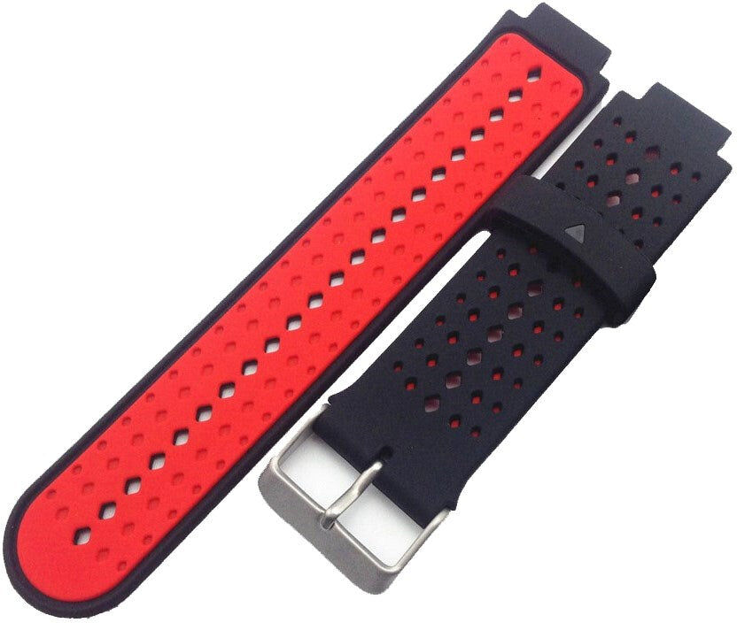 INCOVER Universal Garmin Forerunner Silikone Dots Rem Sort / Rød
