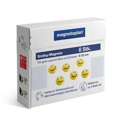 magnetoplan Smiley Magnete mittel 30mm 6St
