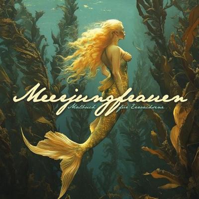Meerjungfrauen Malbuch für Erwachsene, Taschenbuch von Monsoon Publishing,Musterstück Grafik, Epubli, 978-3-7598-6261-7