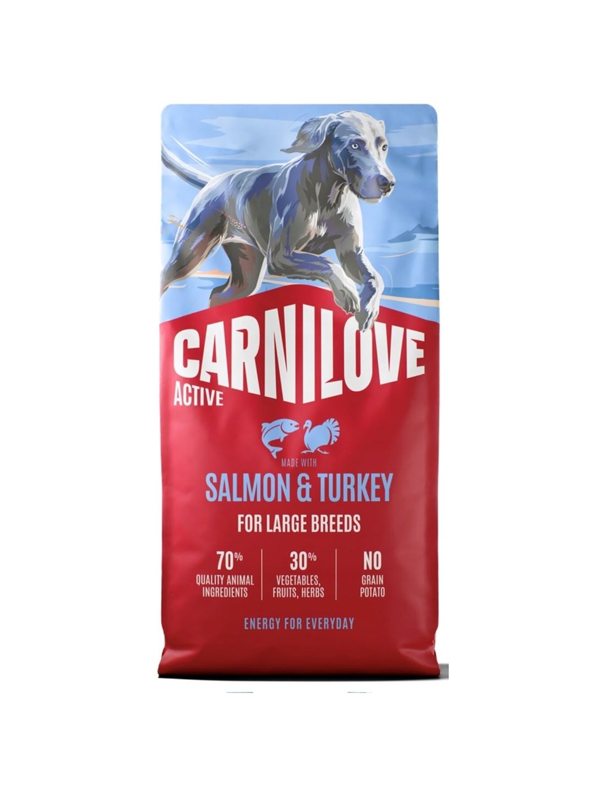 Carnilove Active Dog Adult Large Lachs&Truthahn - Trockenfutter für Hunde - 12kg