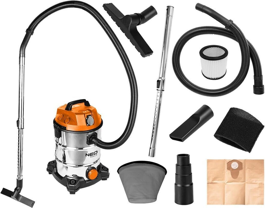 Neo Tools Industriële stofzuiger NEO 04-738, 1400W, 30 liter