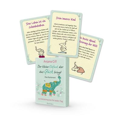 Der kleine Elefant, der das Glück bringt – Das Kartenset, Sonstige von Gill Anjana, Lotos