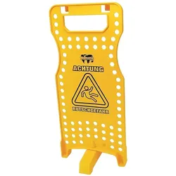 Numatic Warnhinweisschild W1 mit Halterungen - gelb