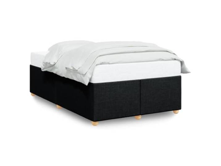 PUGYNBK Bettgestell ohne Matratze, schwarzer Stoff, 120 x 200 cm Lattenrost im Lieferumfang enthalten, atmungsaktives Polyester, robuste Beine, stabil und langlebig