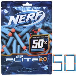 Nerf E9484 Elite 2.0 Schaumstoff-Darts, Nachfüllpack, 50 Stück