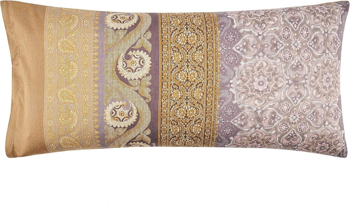 Katoenen Kussenhoes 40x80 cm Beige - Hoogwaardige Sierkussenhoes met Ritssluiting
