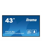iiyama ProLite LH4360UHS 42,5"/108cm 3840x2160, 16:9 24/7 6,5ms VA HDMI MiniJack In RS-232c RJ-45 IR MiniJack Out (LH4360UHS-B2AG)