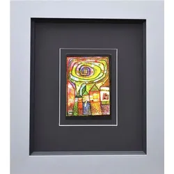 Kunstdruck HUNDERTWASSER (BH 43x38,50 cm) - BH 43x38,50 cm