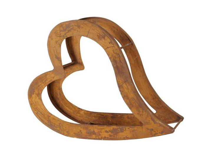 BOLTZE Regal, Kamin Feuer Holz Regal Aufbewahrung Herz Form Innen Außen Deko