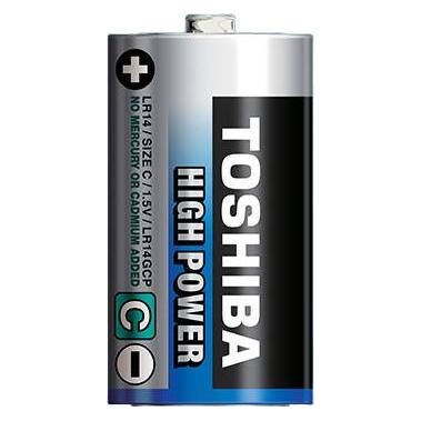 Toshiba LR14GCP BP-2 Haushaltsbatterie Einwegbatterie C Alkali (2 Stk., C) (LR14GCP BP-2)