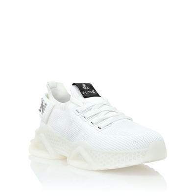 Sneaker PHILIPP PLEIN "Iconic Plein", Herren, Gr. 44, Normalschaft, weiß (0101, weiß, weiß), Schuhe Sneaker