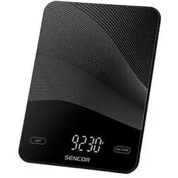 Sencor SKS 7700BK schwarz / digitale Küchenwaage / max. 10 kg / TARE-Funktion / Touch-Tasten, Küchenwaage, Schwarz