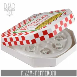 Q Workshop Pizza Dice Set: Pepperoni