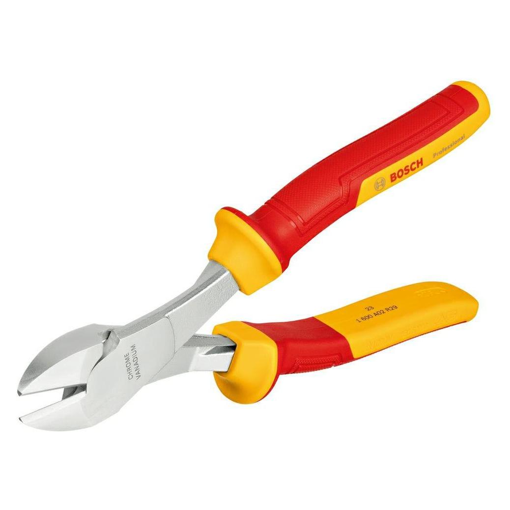 Bosch Professional VDE-Seitenschneider mit starker Hebelkraft 200 mm (205 mm) (1600A02NE2)