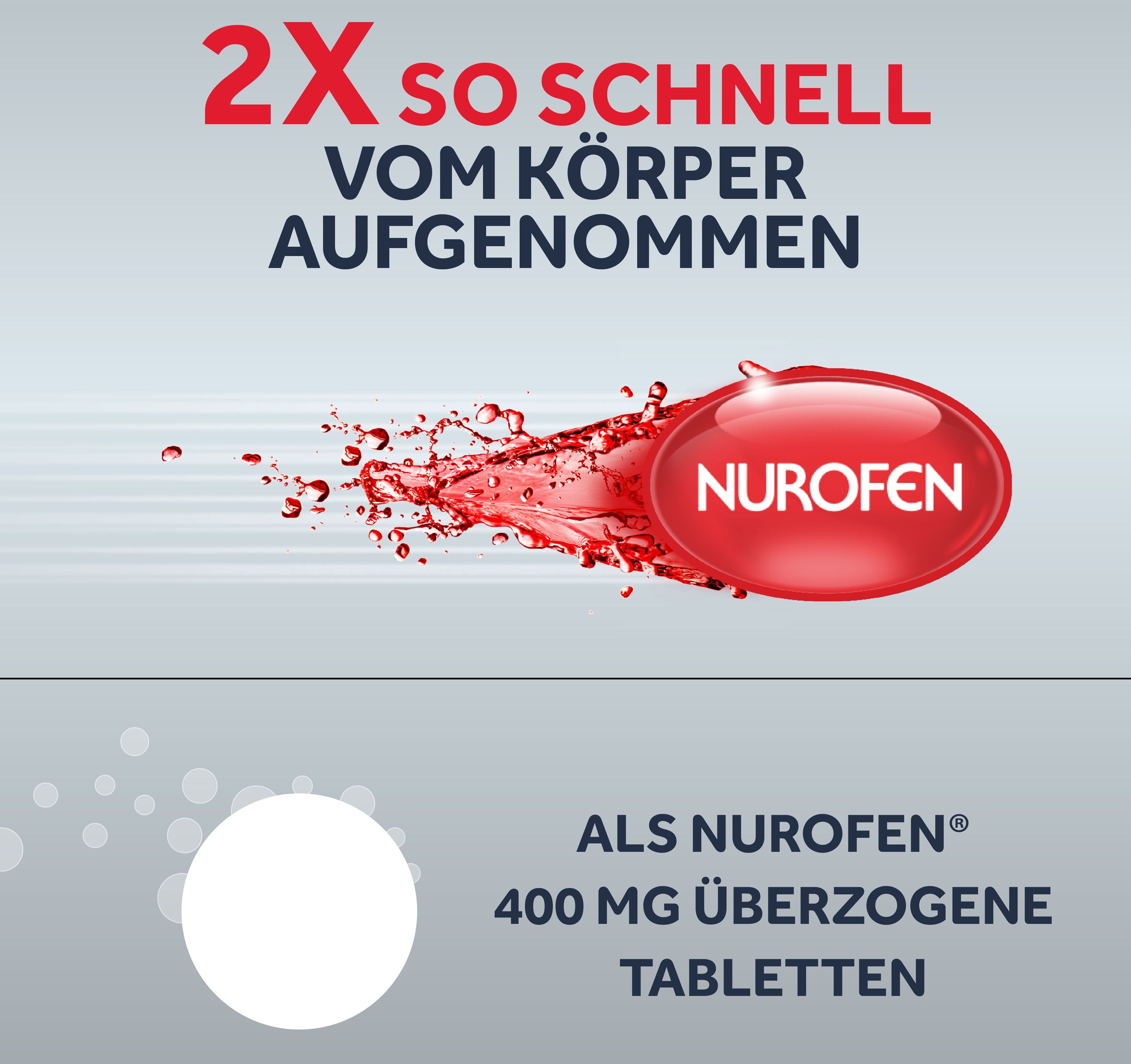 Nurofen Rapid 400 mg Ibuprofen Weichkapseln - für langanhaltende Schmerzlinderung 40 St 40 St Weichkapseln