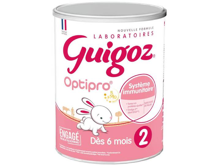 Guigoz Optipro Lait pour Bébé Étape 2 830 g