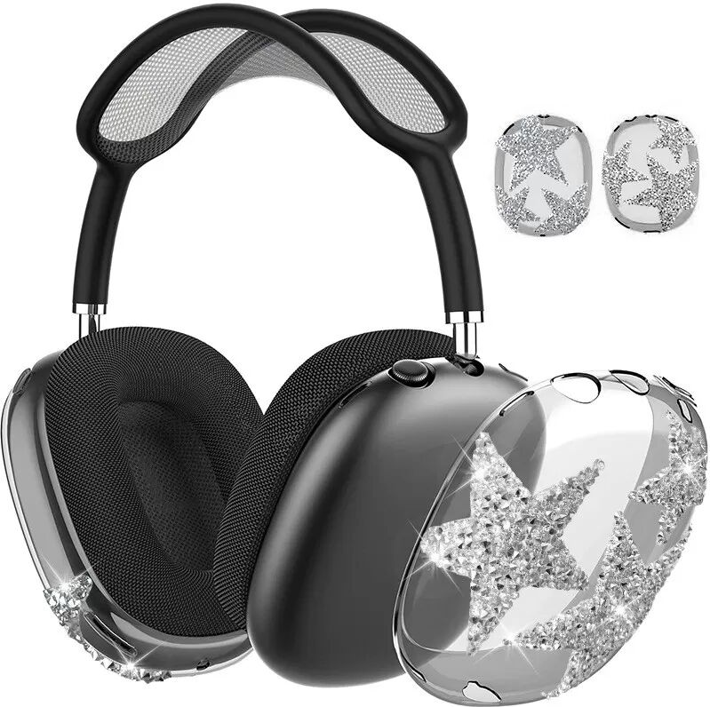 INF AirPods Max Schutzhülle - Diamantstern-Design Schwarz